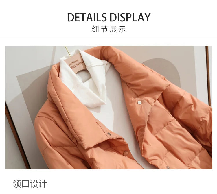 2022 New Winter Ultra Light Duck Down Coat Women Short Stand collarJackets Slim Autumn Puffer Jacket Down jacket Parkas RT220