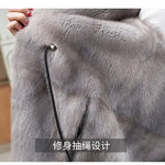 Female Hooded Fur Coat 2024 Autumn Winter New Women's The Long Jacket Coat Korean Version Trendy Imitation Fur Coat Women RT220