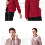 Woman's Jacket Matt Fabric Ultra Light Winter 90% Duck Down Jackets Warm Coat Parka Female Solid Waterproof Seamless Outwear RT220