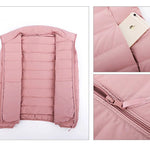 Woman's Jacket Matt Fabric Ultra Light Winter 90% Duck Down Jackets Warm Coat Parka Female Solid Waterproof Seamless Outwear RT220