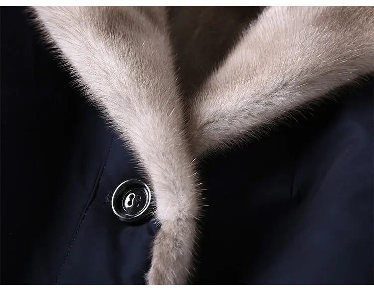 Female Hooded Fur Coat 2024 Autumn Winter New Women's The Long Jacket Coat Korean Version Trendy Imitation Fur Coat Women RT220