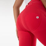 Shascullfites Melody Red Skinny Jeggings Cotton Female Workout Jegging Mid Waist Tights Bum Lift Pants Women's Clothing RT220