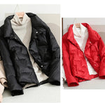 2022 New Winter Ultra Light Duck Down Coat Women Short Stand collarJackets Slim Autumn Puffer Jacket Down jacket Parkas RT220