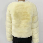 2021 New Fur Coat Women Winter High Quality Fashion Faux Fur Coat Artificial Fox Short Jacket RT220