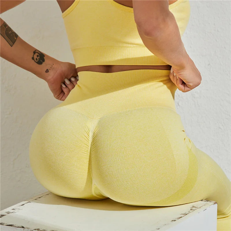 Sexy Leggings Women High Waist Fitness Bubble Butt Legging Push Up GYM Sport Leggins Women Workout Jeggings RT220