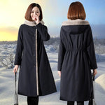 Female Hooded Fur Coat 2024 Autumn Winter New Women's The Long Jacket Coat Korean Version Trendy Imitation Fur Coat Women RT220
