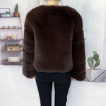 2021 New Fur Coat Women Winter High Quality Fashion Faux Fur Coat Artificial Fox Short Jacket RT220