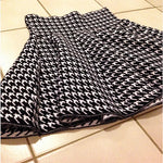 Autumn Winter Korean Women Skirt Knitting Woolen Midi Skirt Winter Ladies High Waist Casual Pleated Elastic Flared Skirts Womens RT220