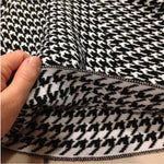 Autumn Winter Korean Women Skirt Knitting Woolen Midi Skirt Winter Ladies High Waist Casual Pleated Elastic Flared Skirts Womens RT220