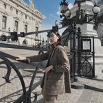 2025 Retro Plaid Blazer Set Single-breasted Jacket & Pencil Skirt 2 Pieces Skirt Suit Female Office Ladies Blazer Suit RT220