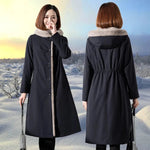 Female Hooded Fur Coat 2024 Autumn Winter New Women's The Long Jacket Coat Korean Version Trendy Imitation Fur Coat Women RT220