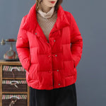 2022 New Winter Ultra Light Duck Down Coat Women Short Stand collarJackets Slim Autumn Puffer Jacket Down jacket Parkas RT220