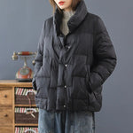 2022 New Winter Ultra Light Duck Down Coat Women Short Stand collarJackets Slim Autumn Puffer Jacket Down jacket Parkas RT220