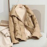 2022 New Winter Ultra Light Duck Down Coat Women Short Stand collarJackets Slim Autumn Puffer Jacket Down jacket Parkas RT220