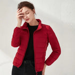 Woman's Jacket Matt Fabric Ultra Light Winter 90% Duck Down Jackets Warm Coat Parka Female Solid Waterproof Seamless Outwear RT220