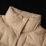 2022 New Winter Ultra Light Duck Down Coat Women Short Stand collarJackets Slim Autumn Puffer Jacket Down jacket Parkas RT220