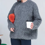 Women Sweater Womens Winter Sweaters Pullover Traf Female Knitting Overszie Long Sleeve Loose Knitted Outerwear Ropa De Mujer RT220