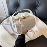 Classic Black Shoulder Bag Women's Versatile Retro Crossbody Square Bags 2024 New Large Capacity Textured Leather Flap Handbags RT220