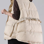 Winter Ultra Light Thin Duck Down Vest Feather Jacket Women Quilted Short Warm Basic Casual Oversize Waistcoat RT220