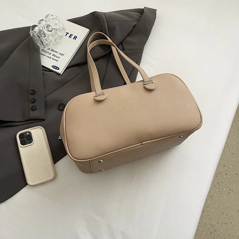 LEFTSIDE Fashion Retro Women Pillow Handbags and Purses 2025 Spring Luxury Leather Tote Bags Trend Females Shoulder Bags RT220