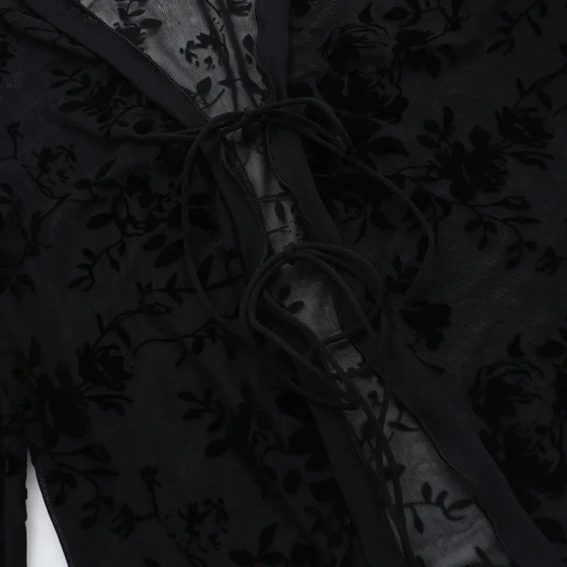 Fashionable Chiffon Blouse Elegant Slim Fit Tweed Style Flare Sleeve Top For Women Autumn 2024 New Arrival Smooths Your Silhouet RT220