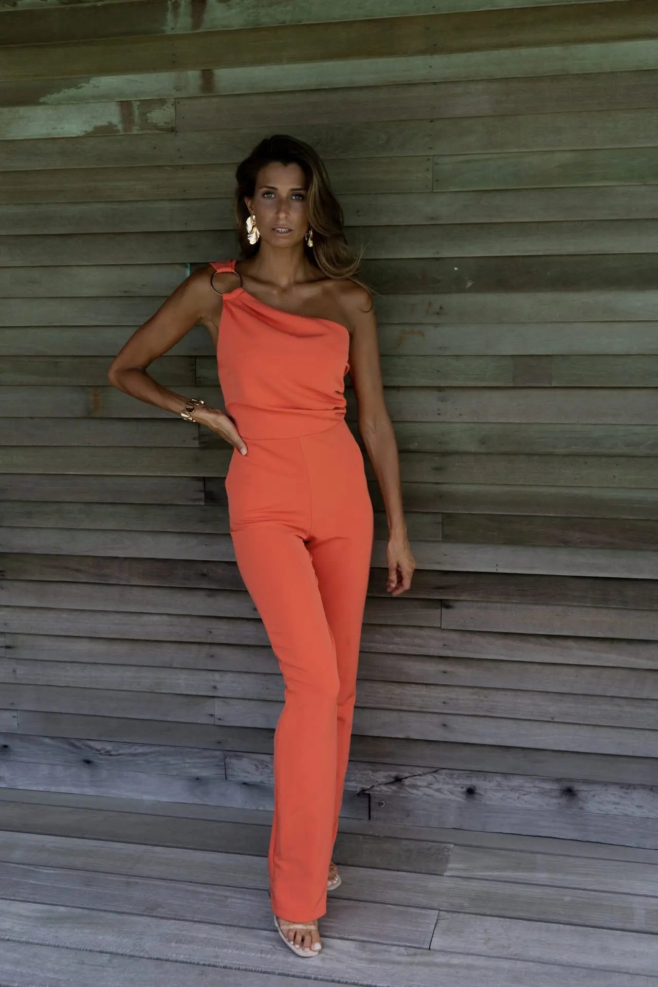 2024 Summer Europe and The United States Sexy Women's Solid Color Nightclub Jumpsuit Casual Pants RT220