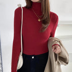 Women Fall Turtleneck Sweater Knitted Soft Pullovers Cashmere Jumpers Basic Soft Sweaters For Women 2025 Autumn Winter RT220