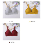 Women Yoga Sports Bras Triangle Cup Underwear Female Breathable Wrapped Tube Top Sexy Beauty Back Adjustable Sling Bra Vest RT220