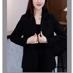 Women's 2025 Spring New Fashionable and Stylish Professional Suit Two Piece Set Korean Elegant Casual Suit Pants Two Piece Set RT220