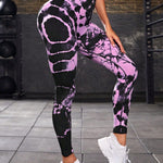 Women Print  Seamless Pants Leopard High Waist Leggings Thin Fitness Pant Push Up Legging Sports Pants Gym Workout Tights RT220