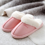 Winter Women Slippers Furry Home Floor Shoes Warm Indoor Slides Men Bedroom Slippers Plush Couples Footwear Soft Non-slip Shoes RT220