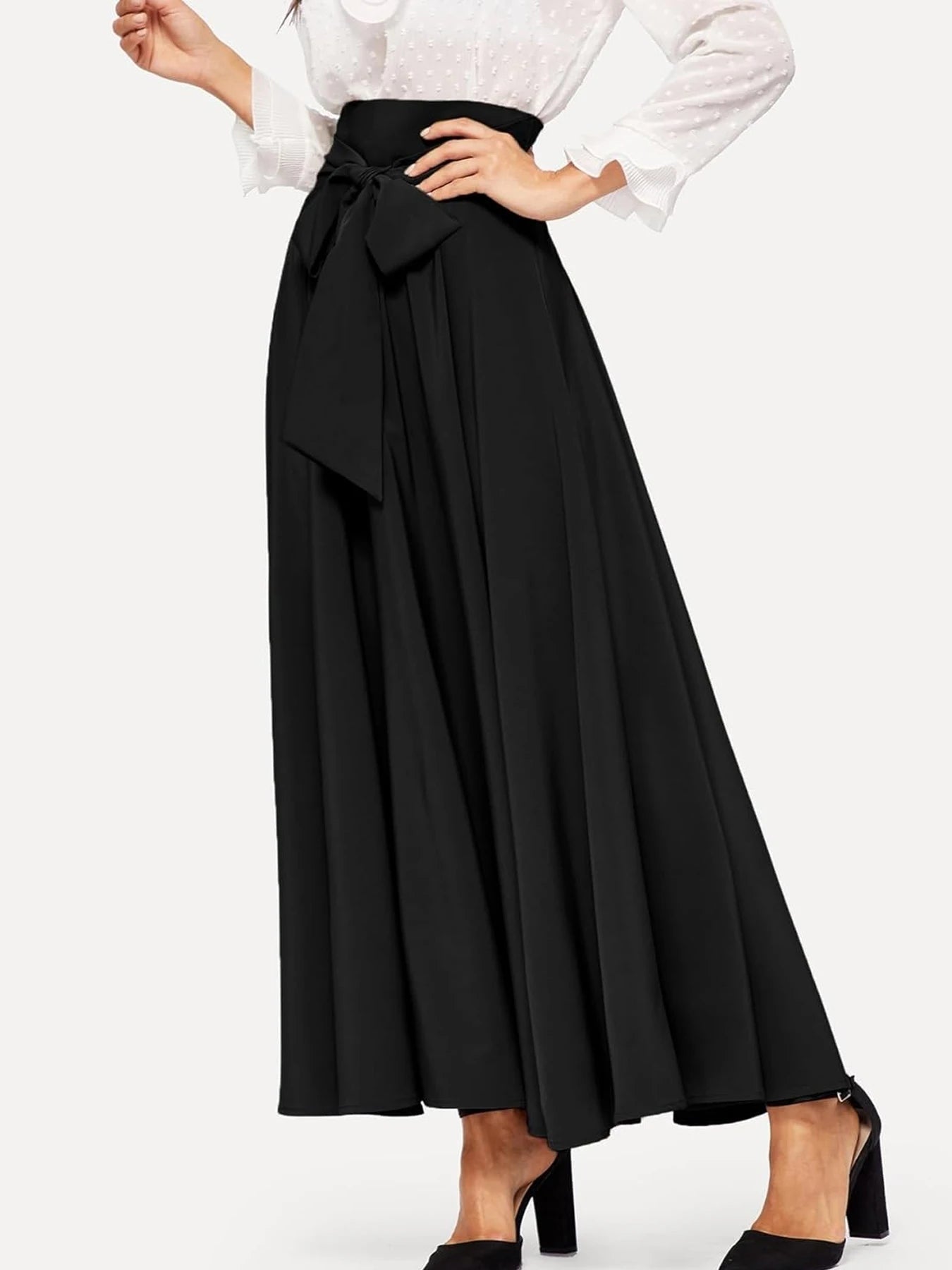 Women's high waist skirt fashion slimming belt skirt spring summer long skirt RT220