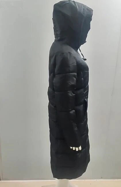 Winter New Hooded Mid Length Slim Fit Warm Long Sleeve Solid Color Jacket For Women,3 Colors RT220