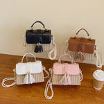 MOODS Straw Beach Bag For Women 2023 Summer New Luxury Designer Handbags Hit Color Tassels Shoulder Crossbody Box Bag Sac A Main RT220