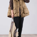 Winter Ultra Light Thin Duck Down Vest Feather Jacket Women Quilted Short Warm Basic Casual Oversize Waistcoat RT220
