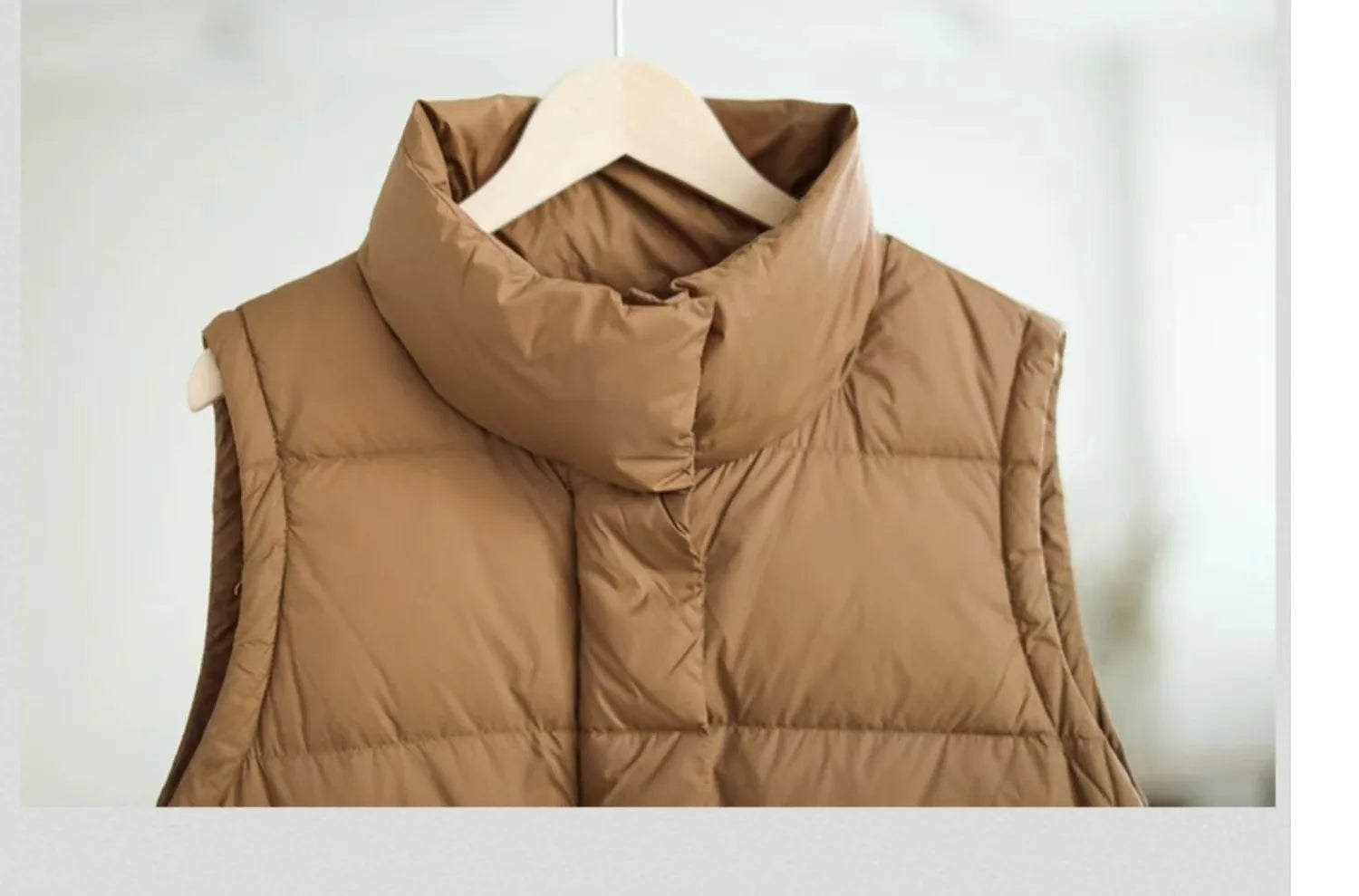Winter Ultra Light Thin Duck Down Vest Feather Jacket Women Quilted Short Warm Basic Casual Oversize Waistcoat RT220