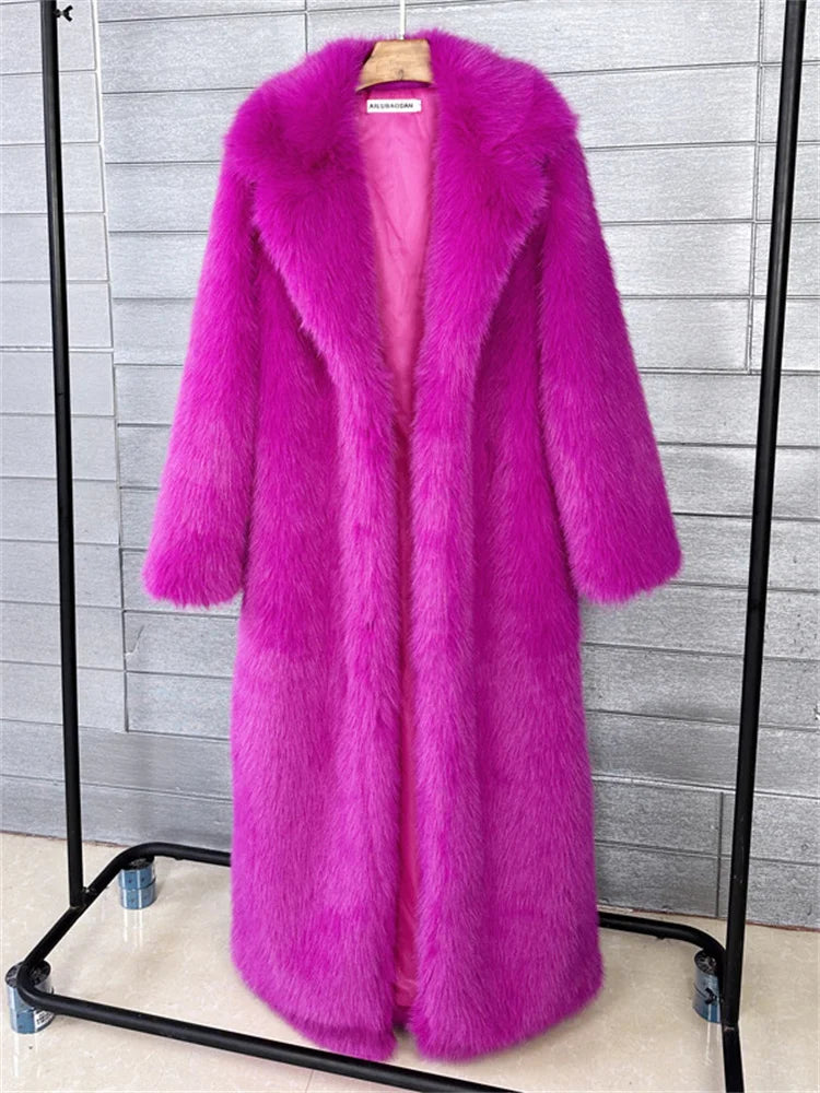 Tossy Winter Fur Feather Overcoat For Women Loose Cardigan Solid Luxury Elegant Jacket Clothes Warm 2025 Fur Feather Outwear RT220