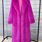 Tossy Winter Fur Feather Overcoat For Women Loose Cardigan Solid Luxury Elegant Jacket Clothes Warm 2025 Fur Feather Outwear RT220