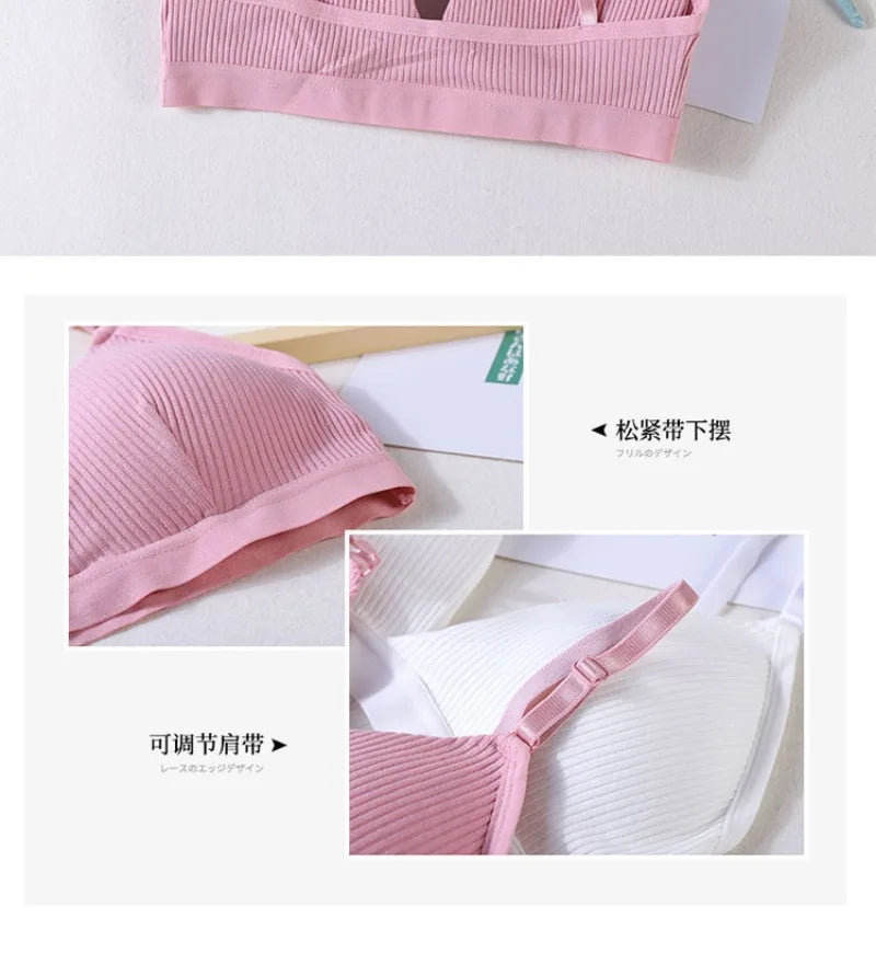 Women Yoga Sports Bras Triangle Cup Underwear Female Breathable Wrapped Tube Top Sexy Beauty Back Adjustable Sling Bra Vest RT220