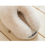 Winter Women Slippers Furry Home Floor Shoes Warm Indoor Slides Men Bedroom Slippers Plush Couples Footwear Soft Non-slip Shoes RT220