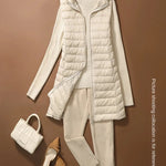 New Fashion Female Sleeveless Jacket Women Winter Light White Duck Down Jacket Slim Puffer Vest Portable Windproof Down Coat RT220