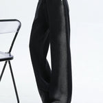 Woman High Waist Jeans Lady American High Street Patchwork Straight Leg Pants Girls Black Gray Contrast Color Wide Leg Trousers RT220