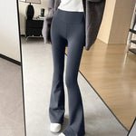 Outer Wear Women's Peach Hip Flare Pants Slim Yoga Pants Solid Color High-waisted Antibacterial Hundred Bottoms RT220