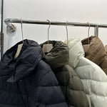 Winter New Down Coats Puffer Jacket Women Simple Casual Elegant Outerwears Stand-up Collar Thick Slim Warm Short Down Jackets RT220