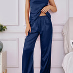 Two Piece Strap Jumpsuit Set Breathable Versatile Multi Color Options Comfortable Skin Friendly Outerwear Layering Two Piece Set RT220