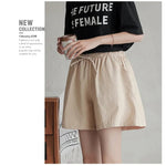 High Waisted Casual Linen Shorts Women Gym Workout Shorts Cotton Short Pants Loose-fitting Ladies Short Femme Women Shorts Sport RT220