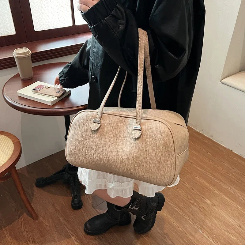LEFTSIDE Fashion Retro Women Pillow Handbags and Purses 2025 Spring Luxury Leather Tote Bags Trend Females Shoulder Bags RT220