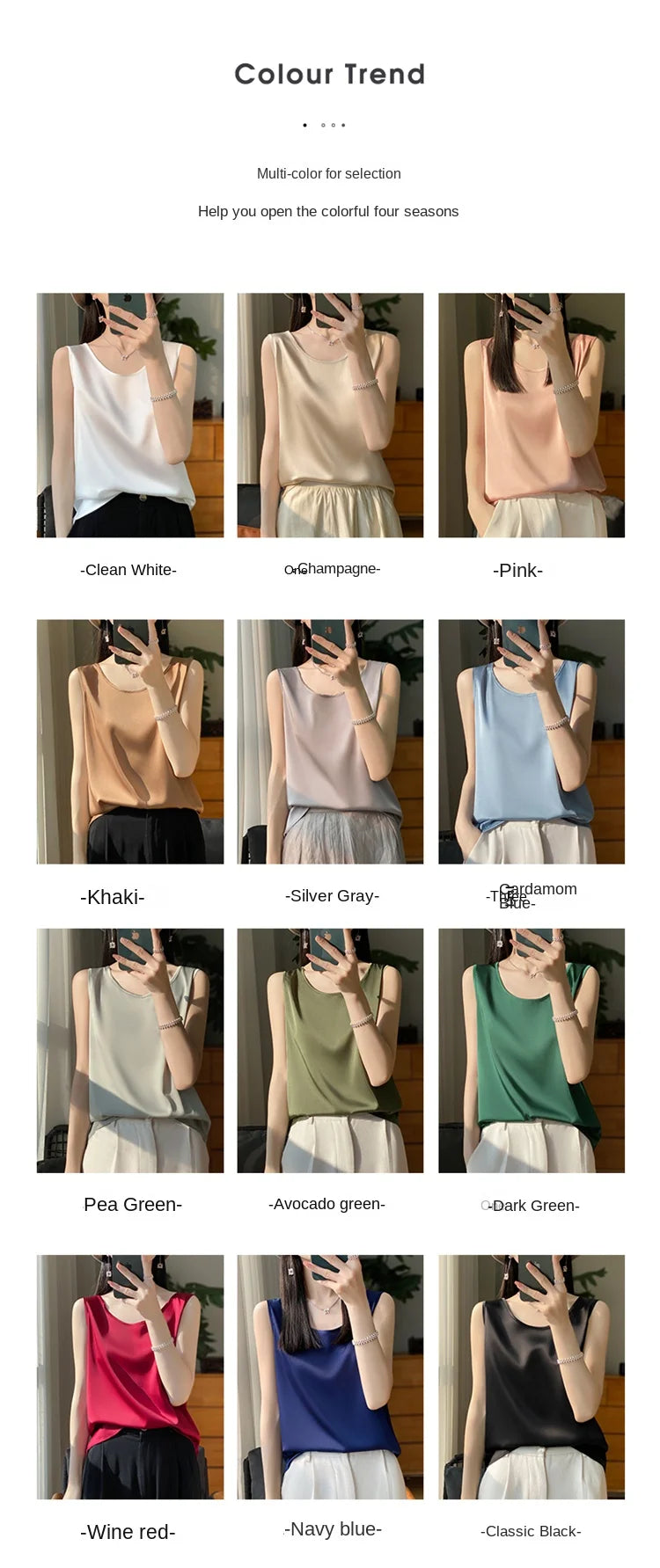 Women Tops Solid Spring Summer Casual Crop Tops Sexy O-neck Tank Tops Office Lady Pink White Top 2024 Fashion Korean Tank Top RT220