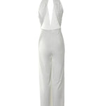 Cutout Lace Patch Sheer Mesh Ruched Jumpsuit Women High Waist Spring Summer Overall Jumpsuits Pants High Waist RT220