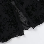 Fashionable Chiffon Blouse Elegant Slim Fit Tweed Style Flare Sleeve Top For Women Autumn 2024 New Arrival Smooths Your Silhouet RT220